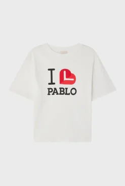Pablo T-shirt I love en coton - ARLETTY Blanc Cheap