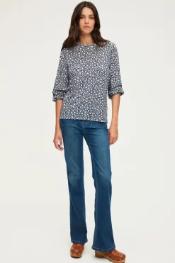 Pablo T-shirt manches longues à fleurs - ALEXANDRA Indigo Outlet
