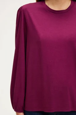 Pablo T-shirt manches longues en coton mélangé - AZLIS Lipstick Best