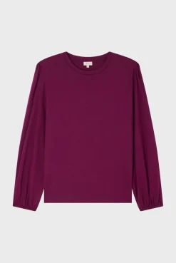 Pablo T-shirt manches longues en coton mélangé - AZLIS Lipstick Best