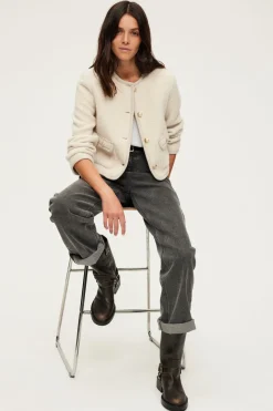 Pablo Veste courte en tweed écru - MAHAULT Naturel Cheap