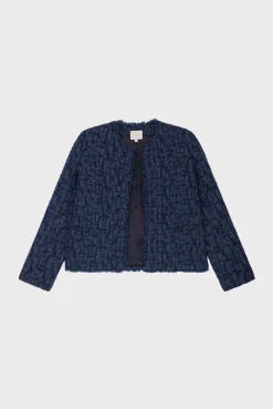 Pablo Veste en tweed effet denim - MAUGEEN Indigo Cheap