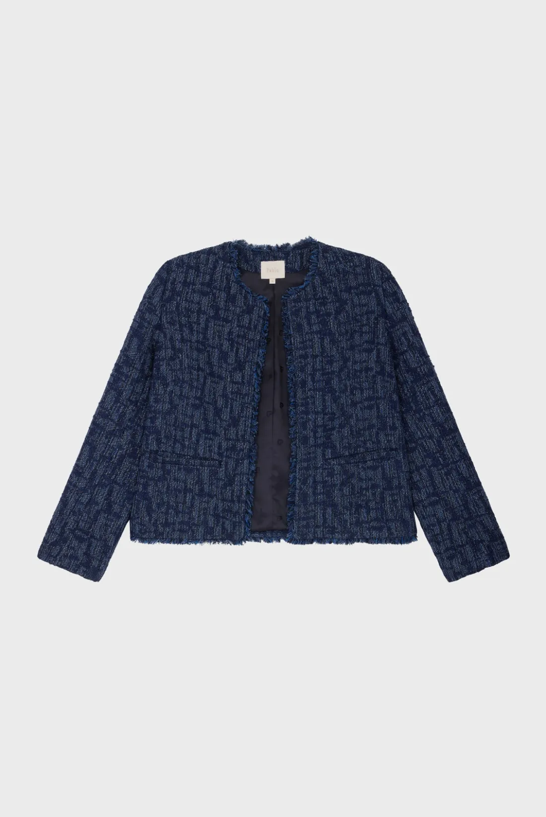 Pablo Veste en tweed effet denim - MAUGEEN Indigo Cheap