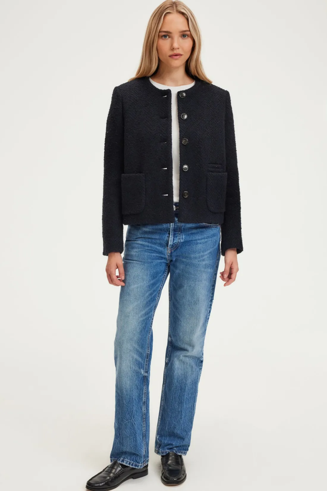 Pablo Veste en tweed et lurex - MAYLINE Marine Store