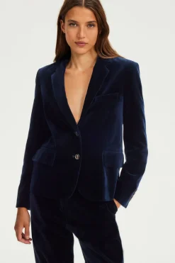 Pablo Veste en velours - MEGANE Marine Discount