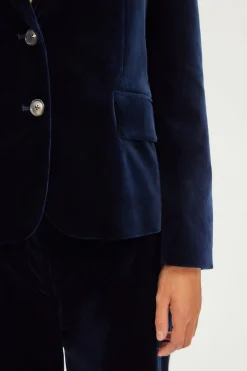 Pablo Veste en velours - MEGANE Marine Discount