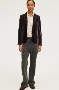 Pablo Veste en velours marron - MEGANE Cinanon Online