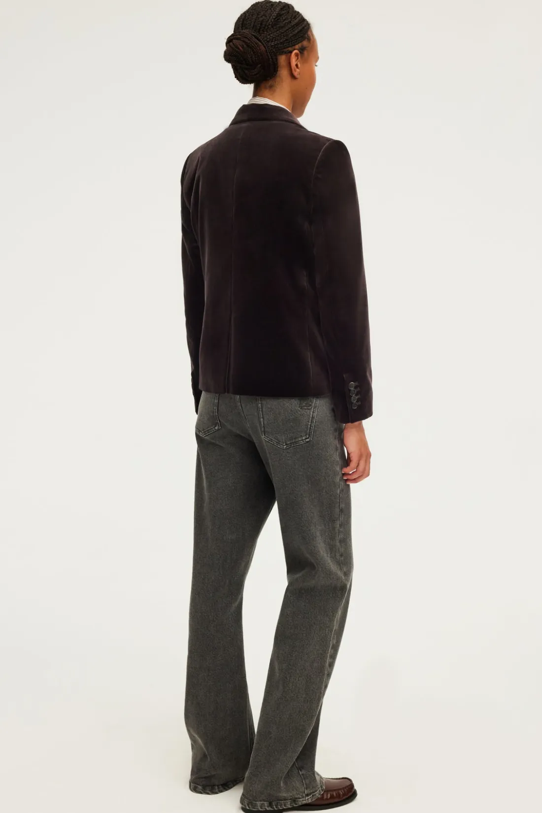 Pablo Veste en velours marron - MEGANE Cinanon Online