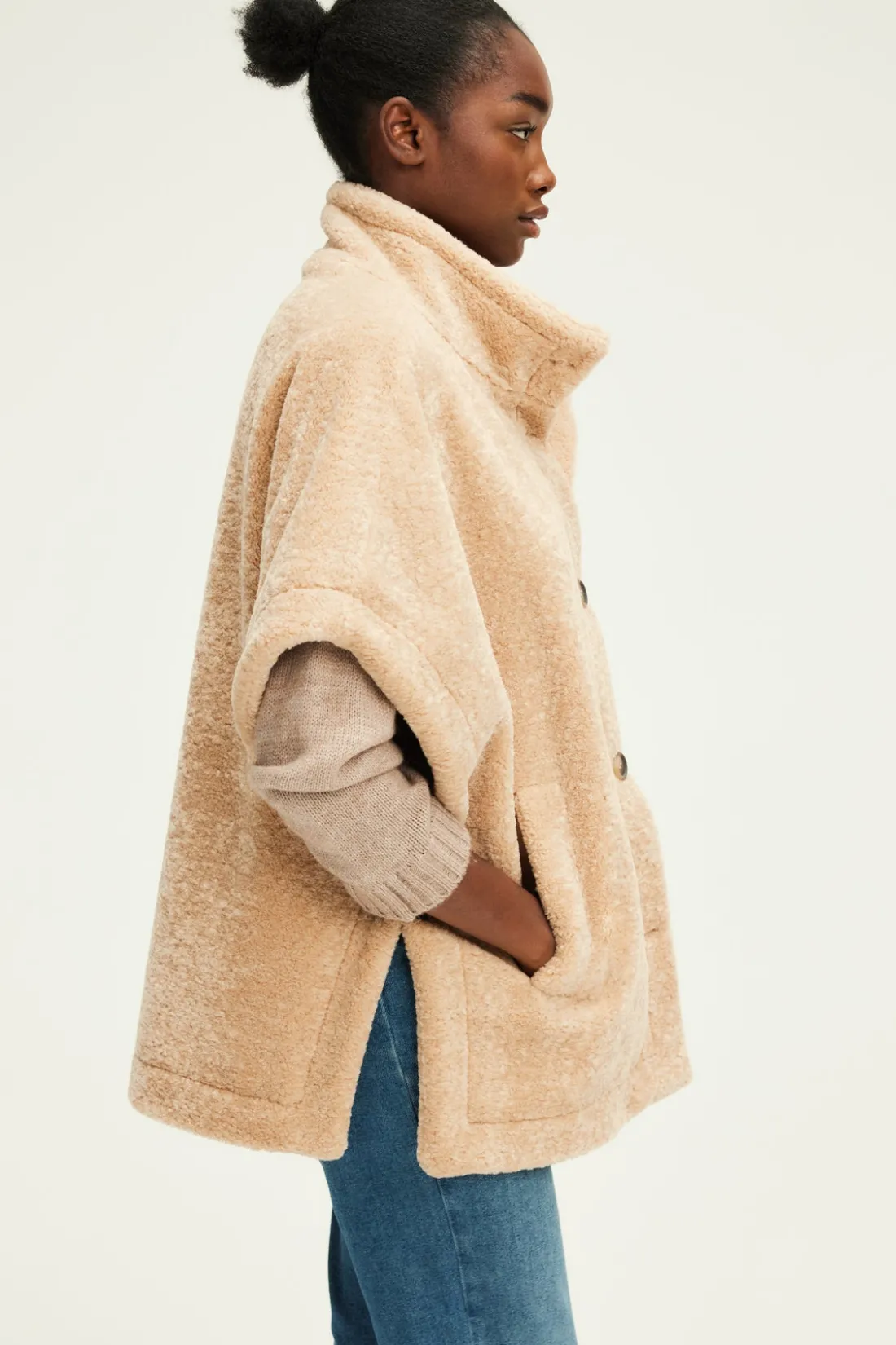 Pablo Veste sans manche en fausse fourrure - LUCILLE Sable Cheap